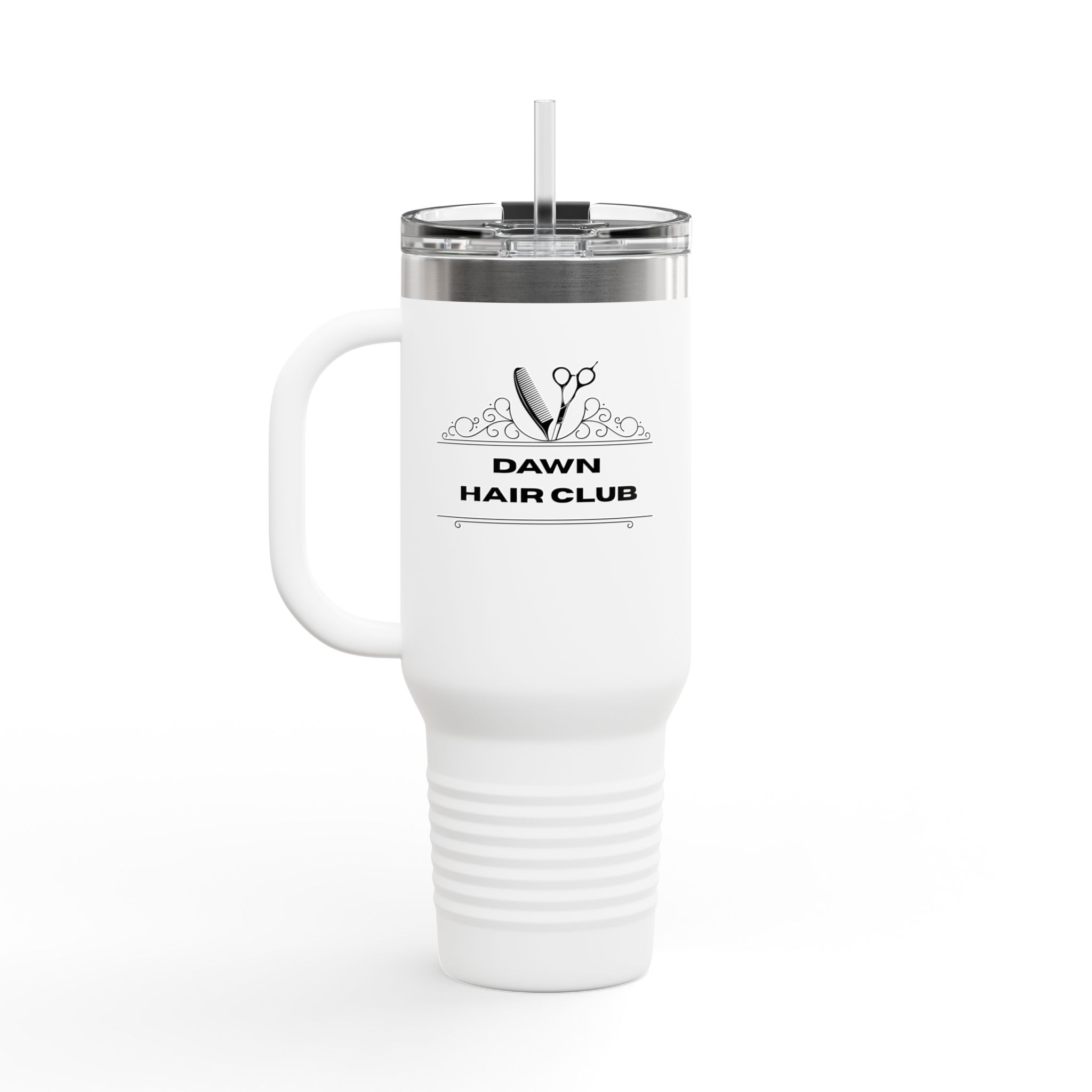40oz Insulated Travel Mug - Dawn Hair Club - Two Side Print - Image 2