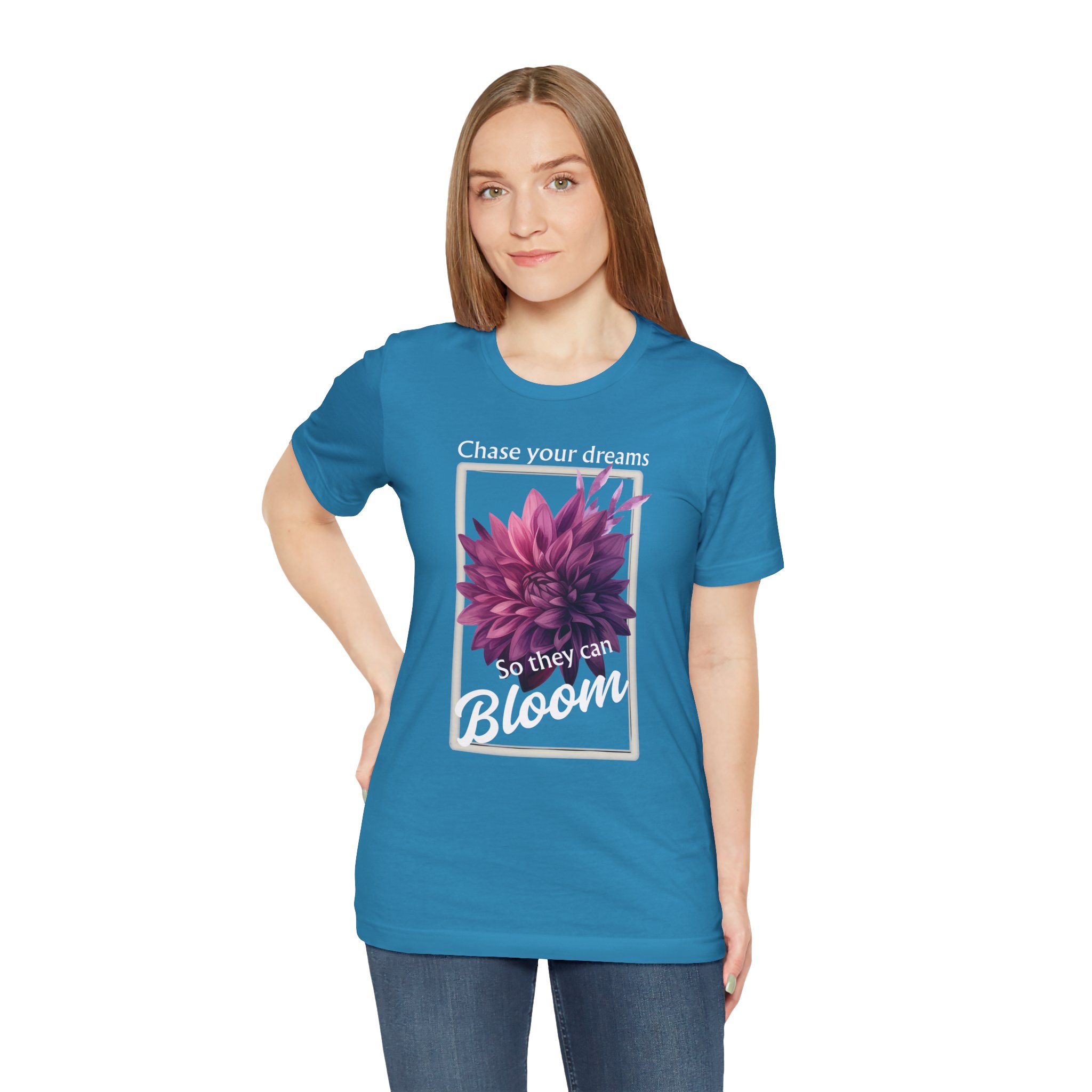 Chase Your Dreams Shirt, Motivational Unisex T-Shirt, Gift for Garden Lovers, Positive Vibes Apparel - Image 31