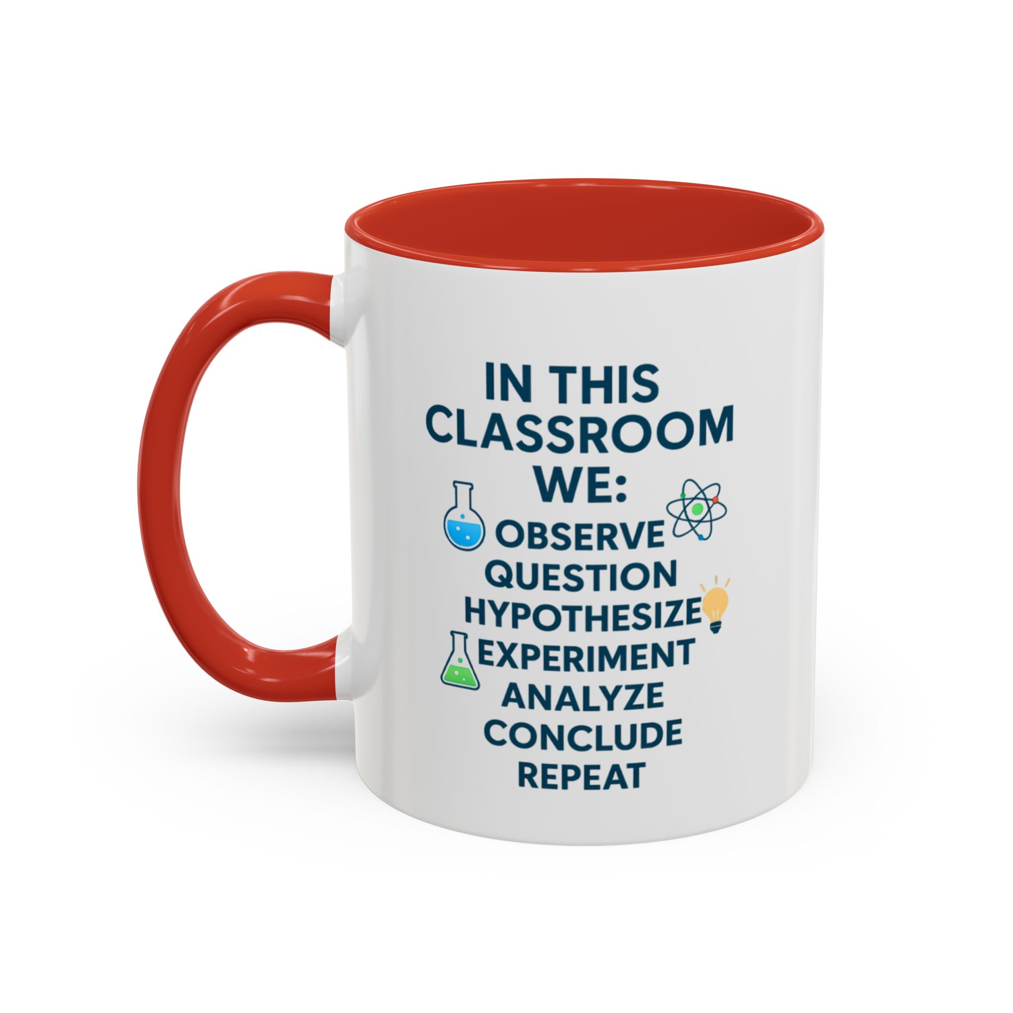 Science Teacher Motivational Coffee Mug, STEM Educator Gift, Classroom Vibes, Teacher Appreciation Week, Lab Icons - Image 5