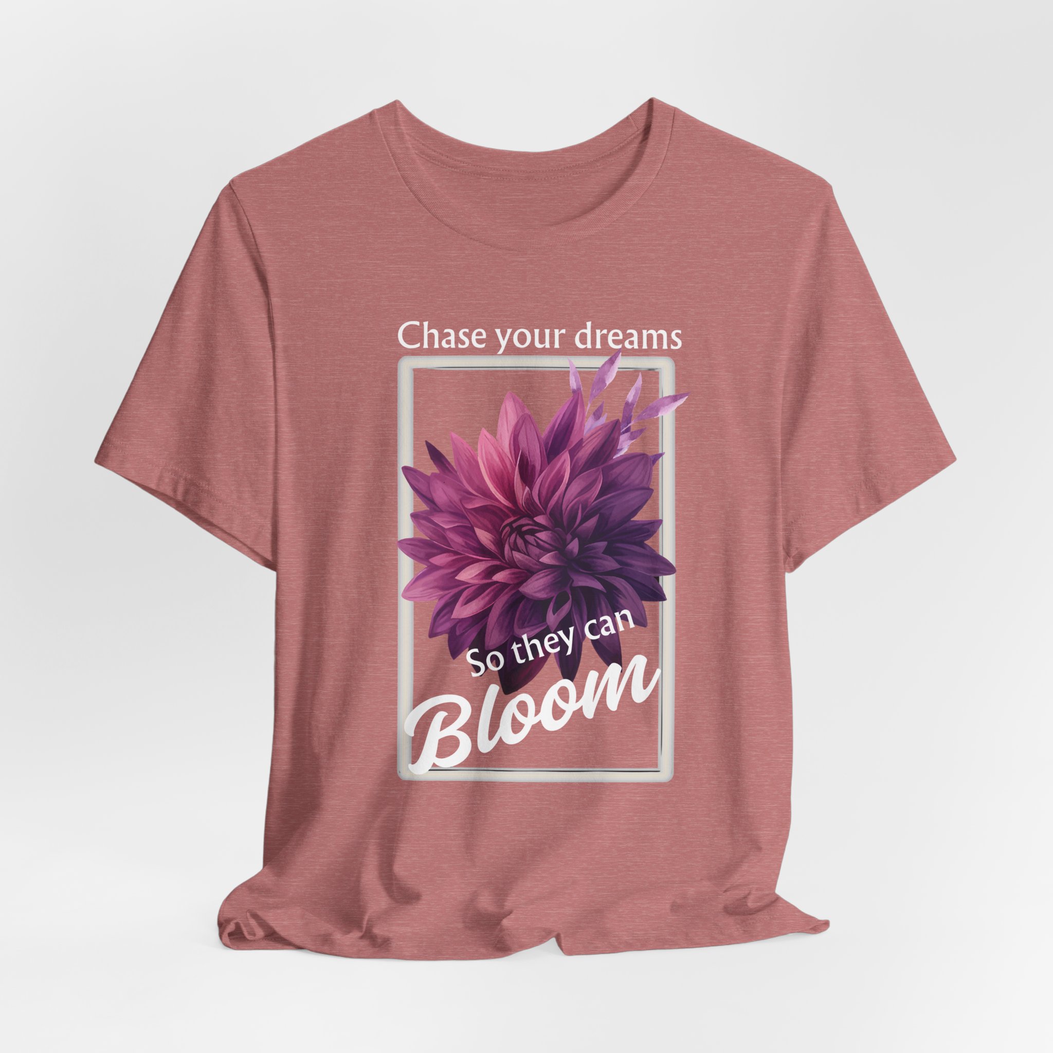 Chase Your Dreams Shirt, Motivational Unisex T-Shirt, Gift for Garden Lovers, Positive Vibes Apparel - Image 5
