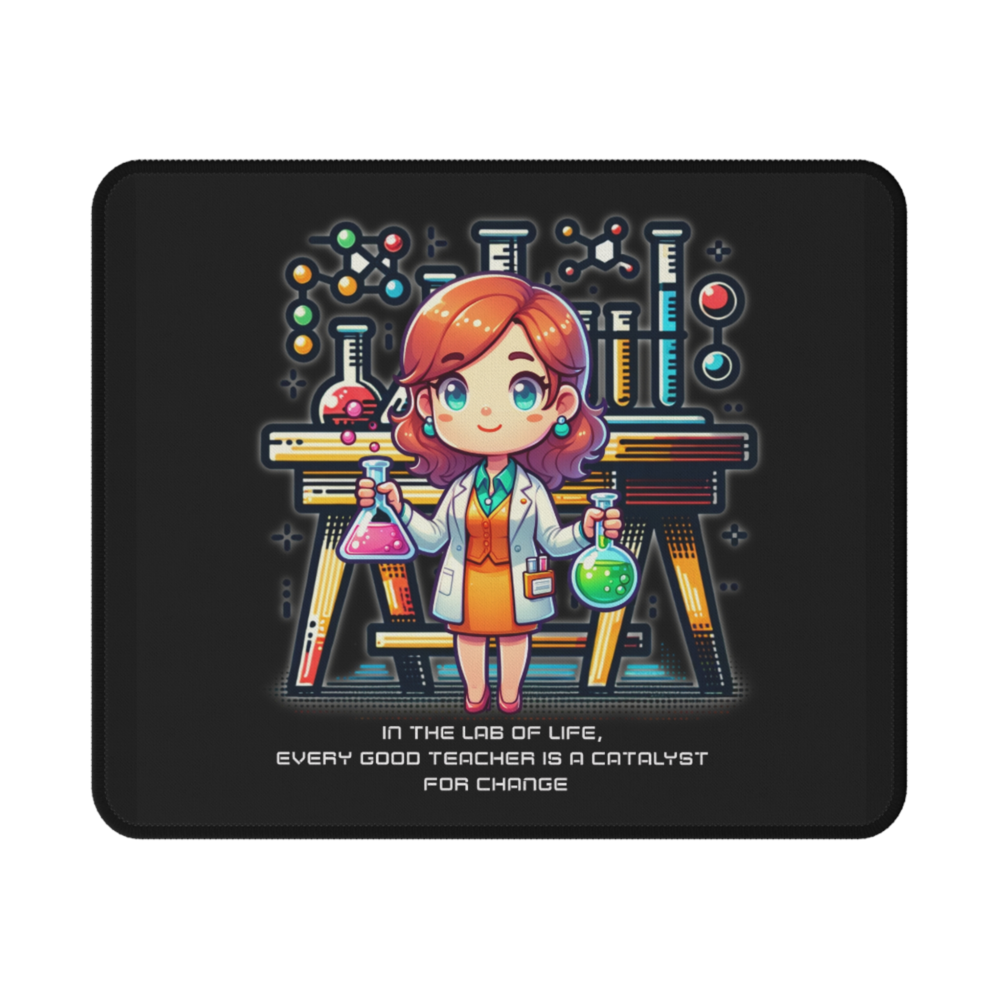 Mouse Pad, Teacher Catalyst for Change Non-Slip Desk Mat for Gamers, Office Supplies, Work From Home Accessories, Computer Accessories, Geek