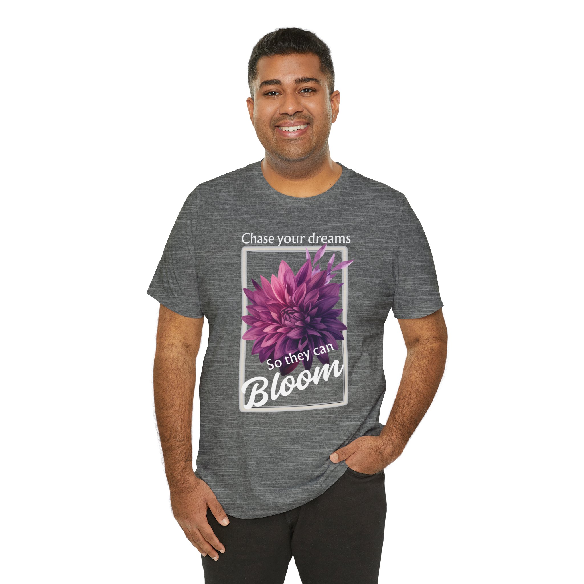 Chase Your Dreams Shirt, Motivational Unisex T-Shirt, Gift for Garden Lovers, Positive Vibes Apparel - Image 12