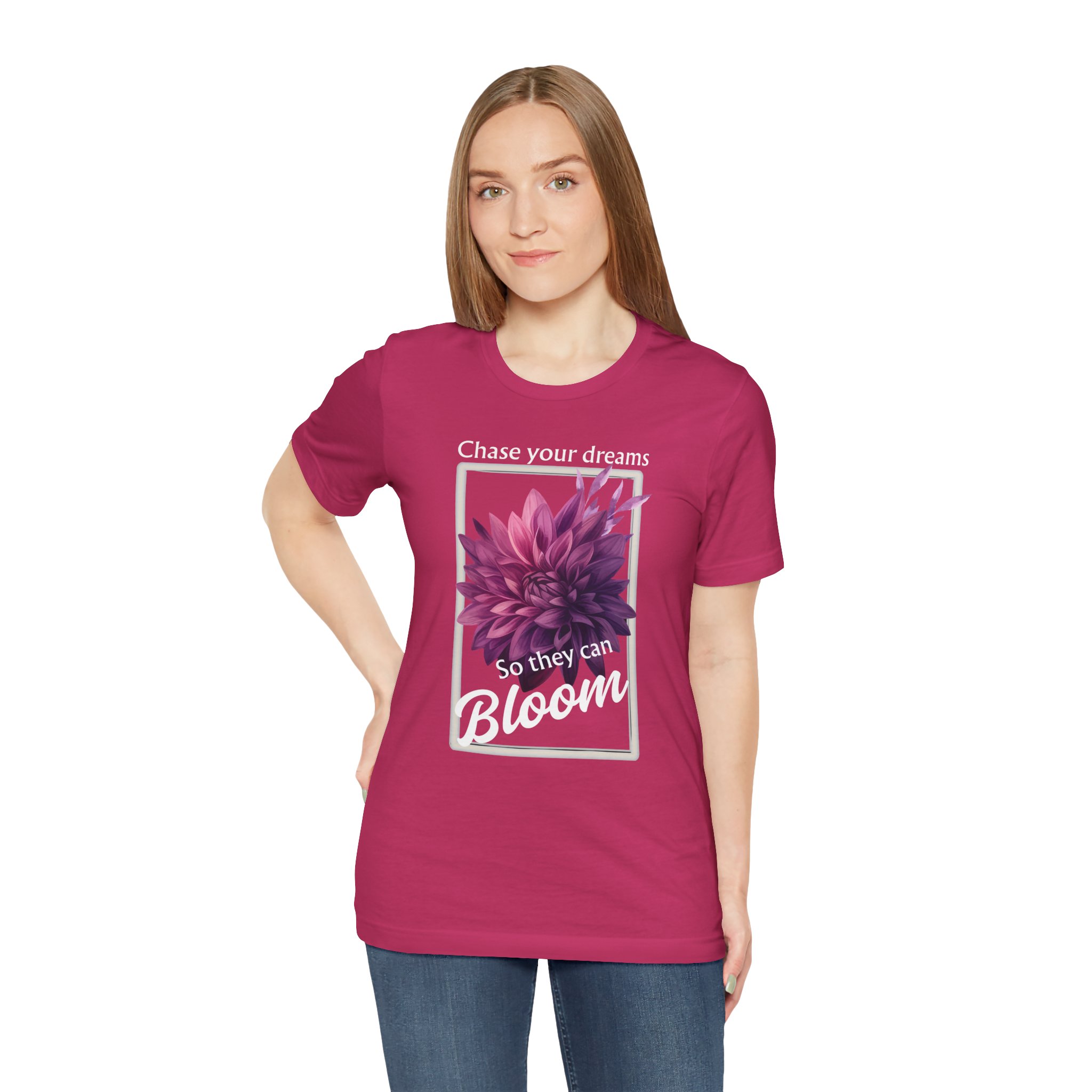 Chase Your Dreams Shirt, Motivational Unisex T-Shirt, Gift for Garden Lovers, Positive Vibes Apparel - Image 39