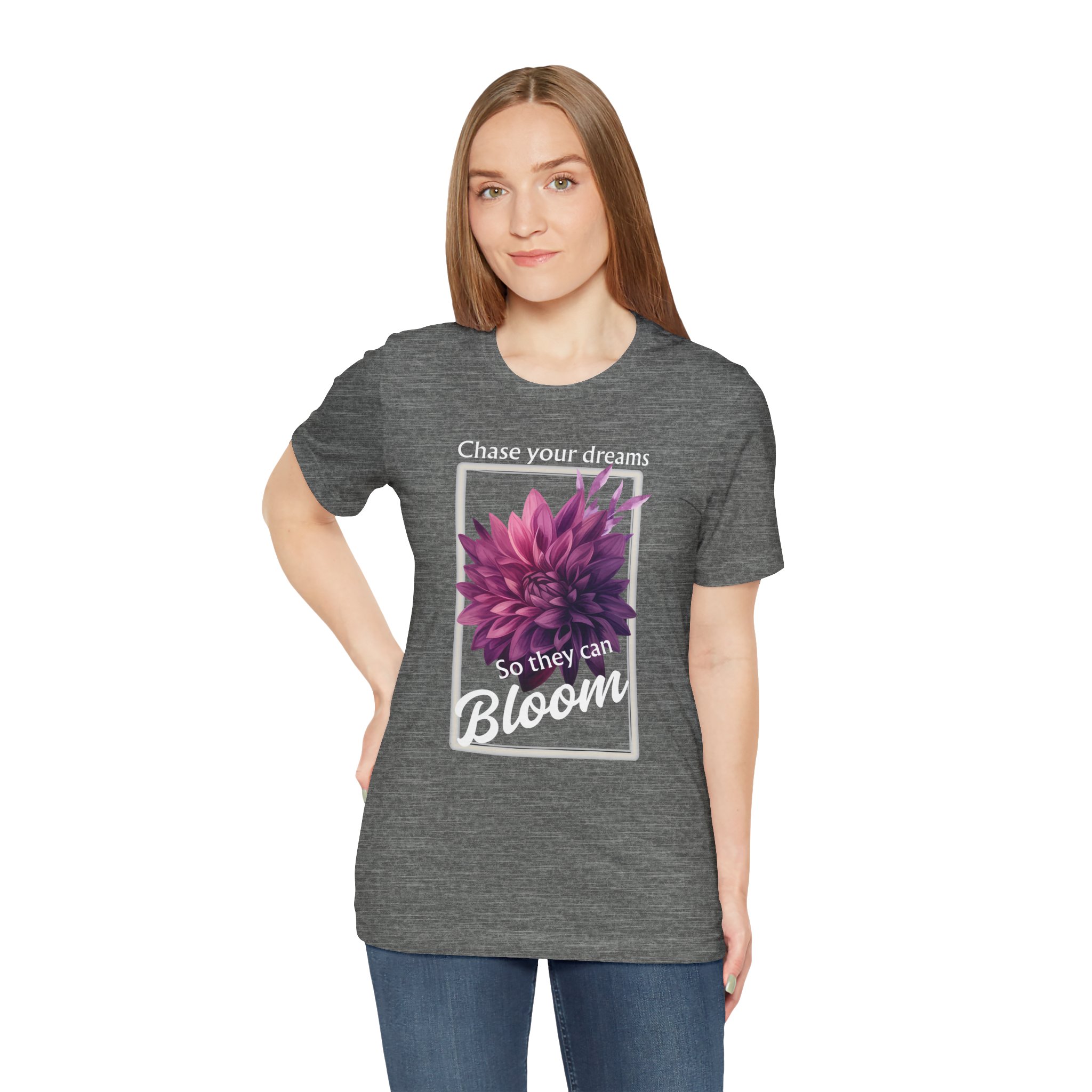Chase Your Dreams Shirt, Motivational Unisex T-Shirt, Gift for Garden Lovers, Positive Vibes Apparel - Image 11