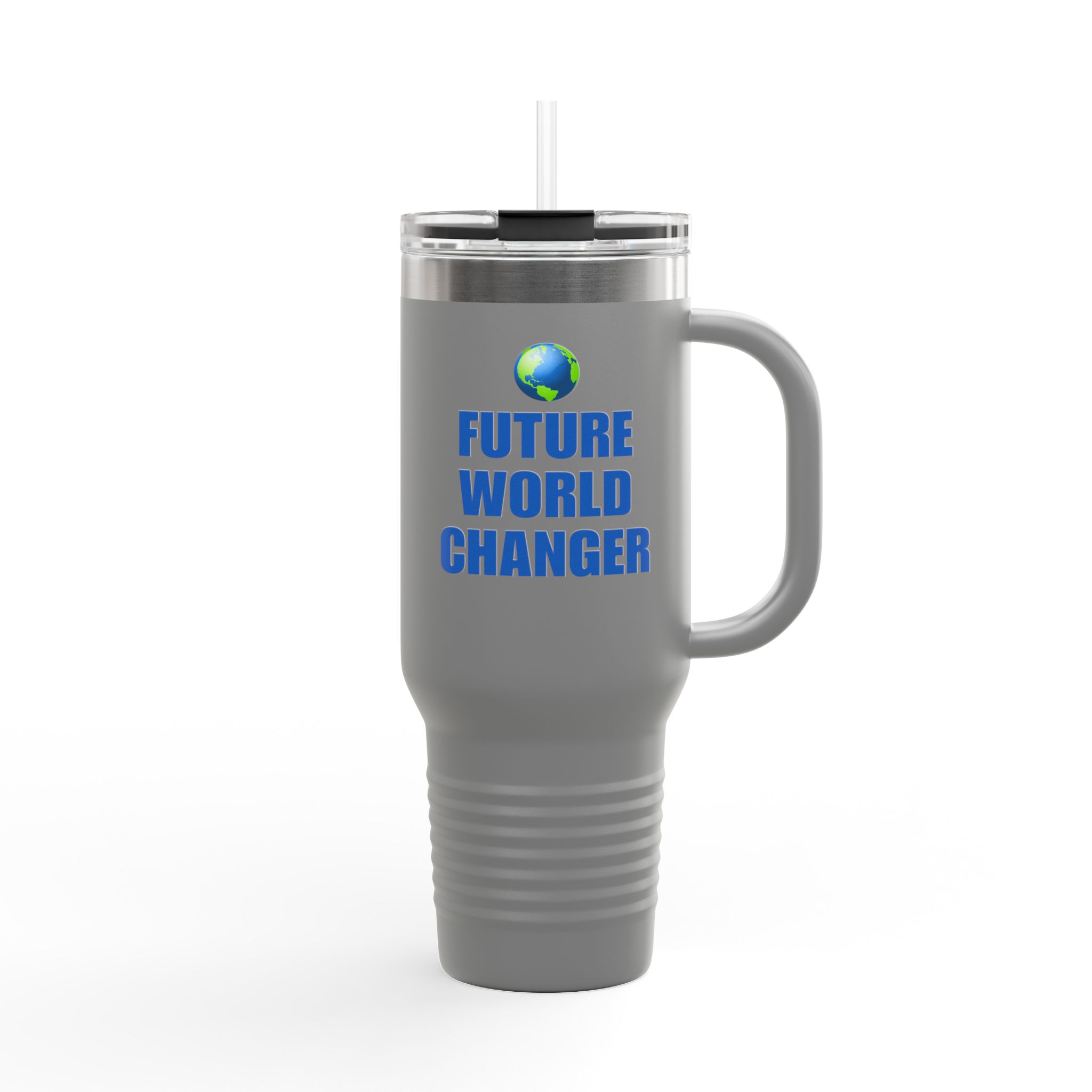 Future World Changer Travel Mug, Motivational Stainless Steel Tumbler, Teacher Student Gift, Environmentalist Drinkware, Insulated Travel - Image 9