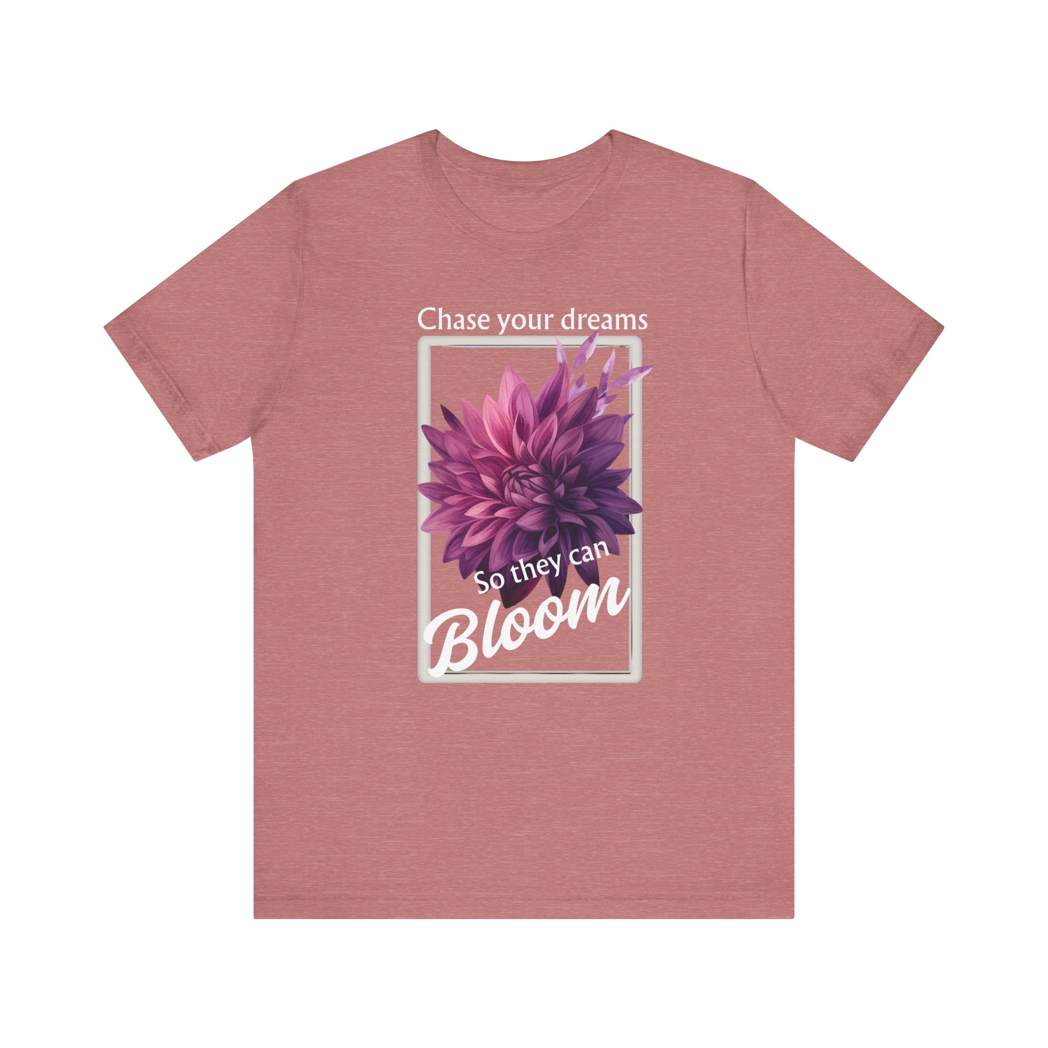 Chase Your Dreams Shirt, Motivational Unisex T-Shirt, Gift for Garden Lovers, Positive Vibes Apparel - Image 6