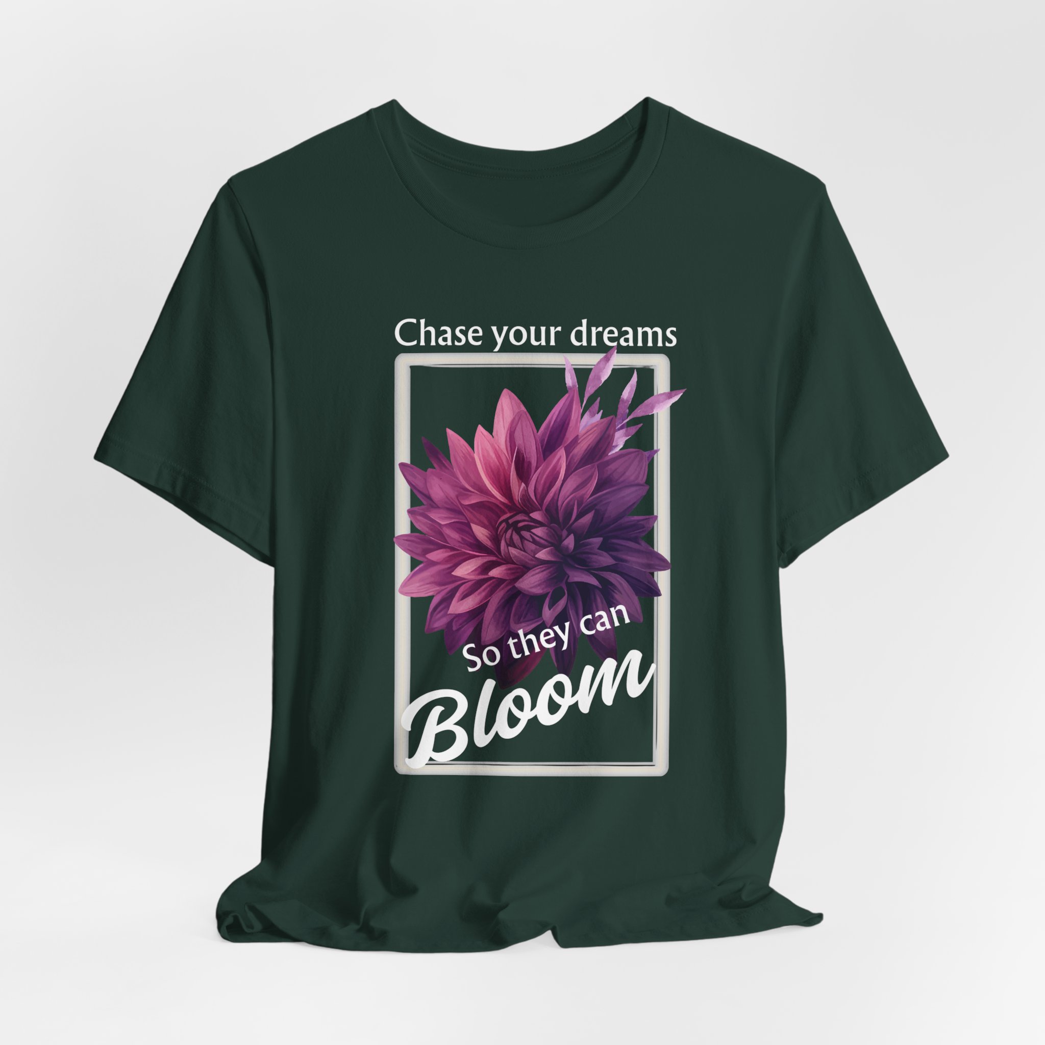 Chase Your Dreams Shirt, Motivational Unisex T-Shirt, Gift for Garden Lovers, Positive Vibes Apparel - Image 26