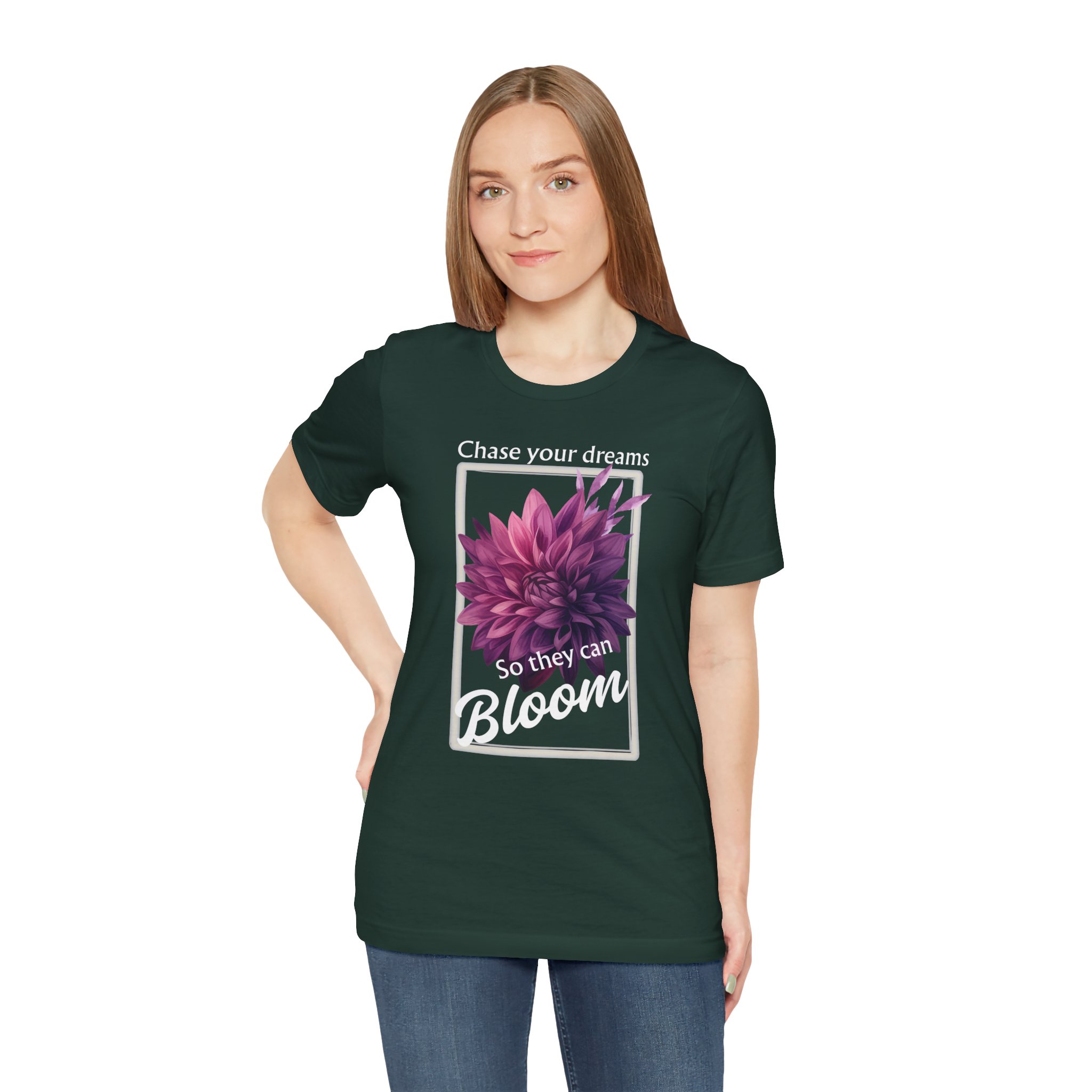 Chase Your Dreams Shirt, Motivational Unisex T-Shirt, Gift for Garden Lovers, Positive Vibes Apparel - Image 27