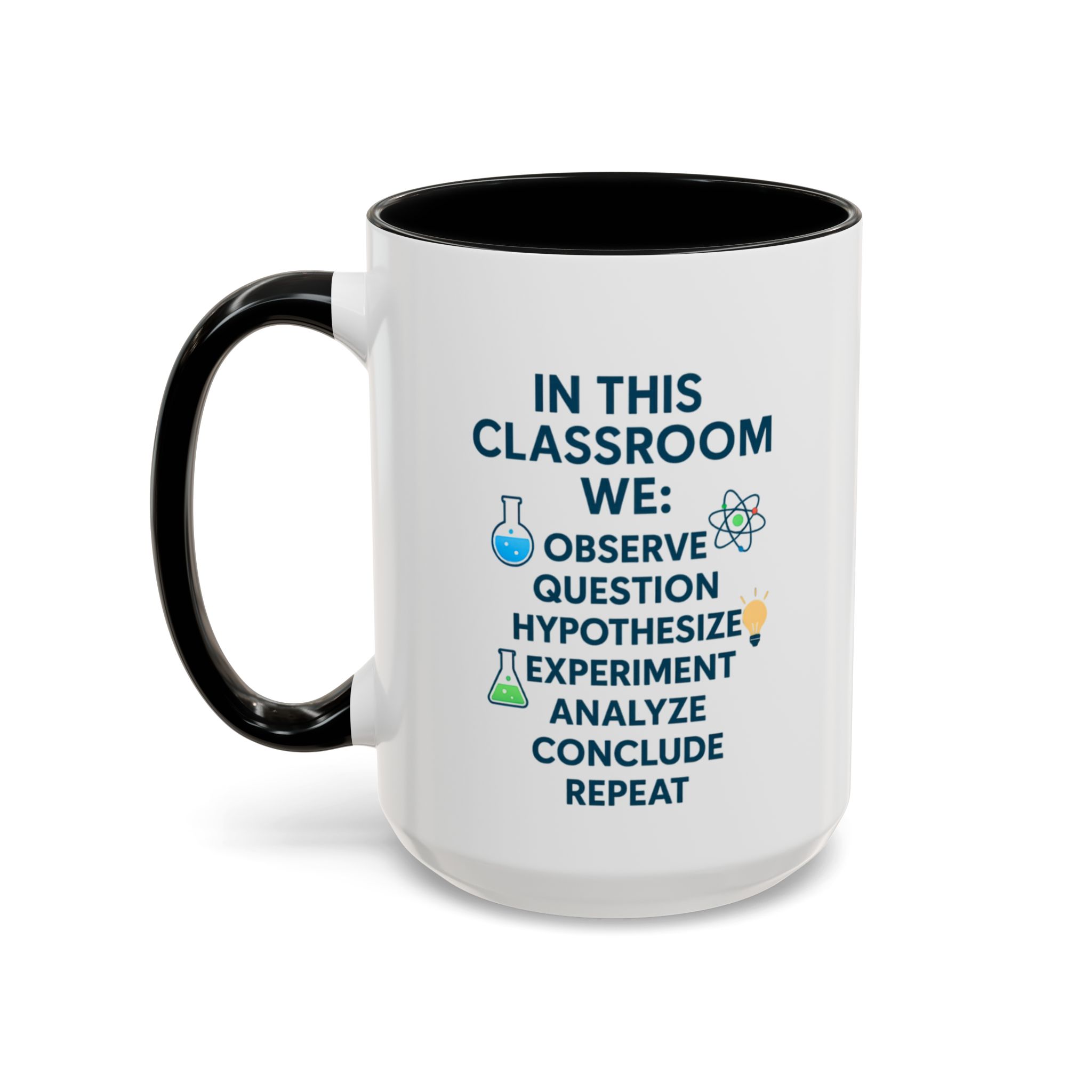 Science Teacher Motivational Coffee Mug, STEM Educator Gift, Classroom Vibes, Teacher Appreciation Week, Lab Icons - Image 6