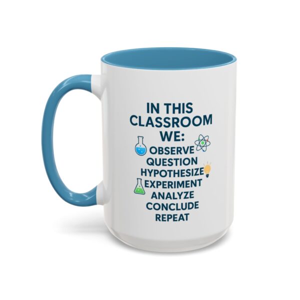Science Teacher Motivational Coffee Mug, STEM Educator Gift, Classroom Vibes, Teacher Appreciation Week, Lab Icons