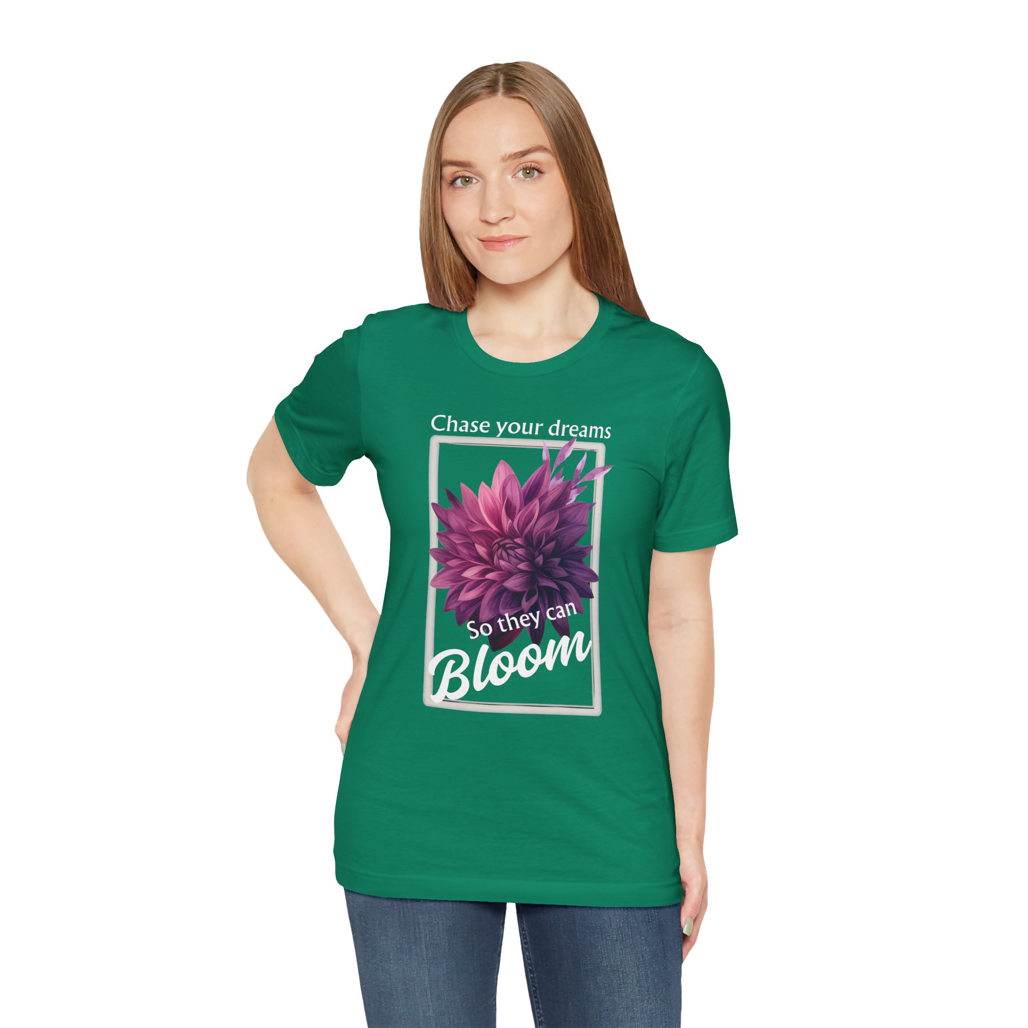 Chase Your Dreams Shirt, Motivational Unisex T-Shirt, Gift for Garden Lovers, Positive Vibes Apparel - Image 23