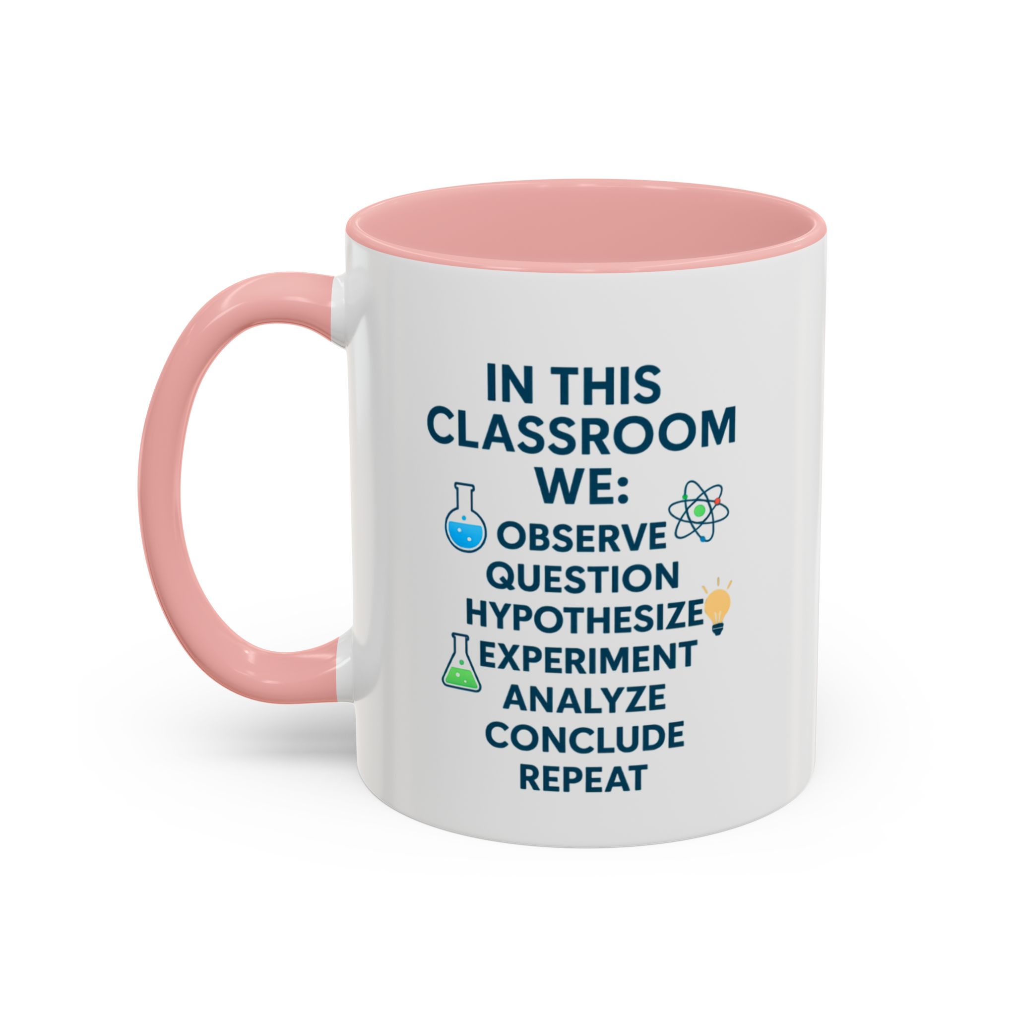 Science Teacher Motivational Coffee Mug, STEM Educator Gift, Classroom Vibes, Teacher Appreciation Week, Lab Icons - Image 4