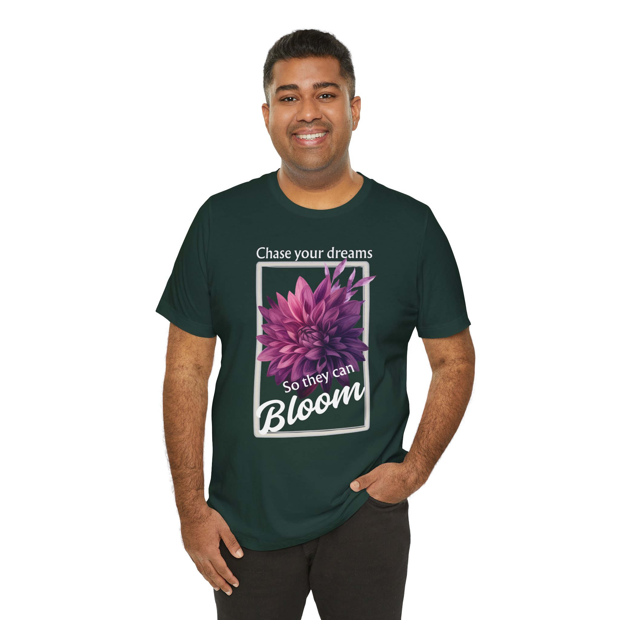 Chase Your Dreams Shirt, Motivational Unisex T-Shirt, Gift for Garden Lovers, Positive Vibes Apparel - Image 28