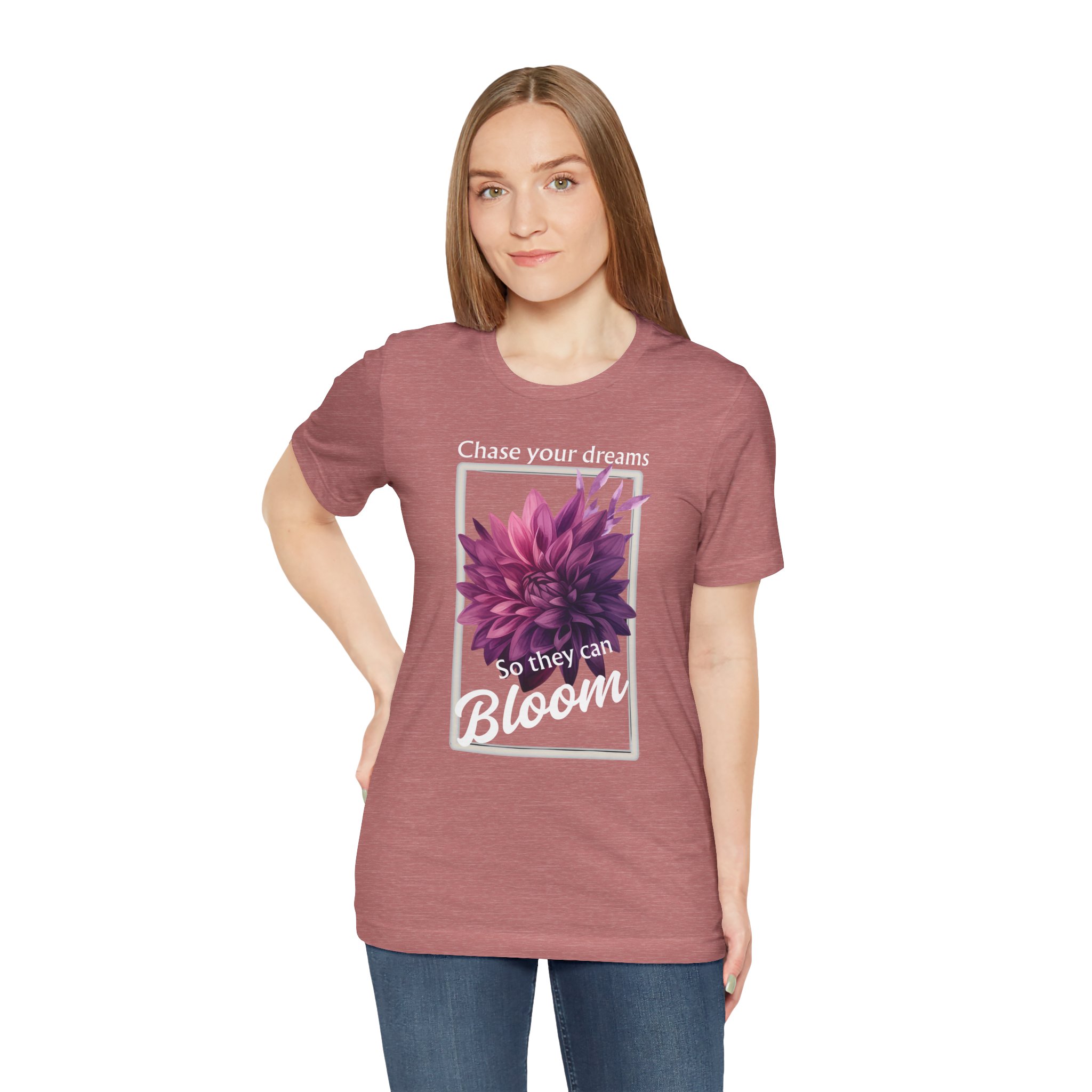 Chase Your Dreams Shirt, Motivational Unisex T-Shirt, Gift for Garden Lovers, Positive Vibes Apparel - Image 7