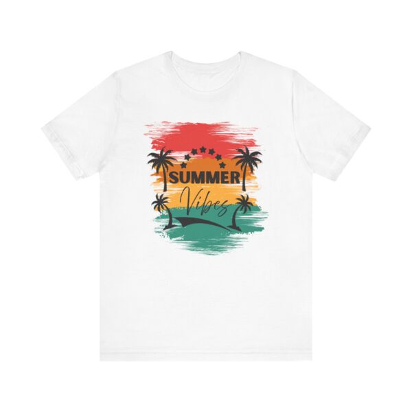 Summer Vibes Unisex Jersey Tee, Beachwear, Vacation Clothing, Casual Summer Outfit, Gift for Friends, Outdoor Events