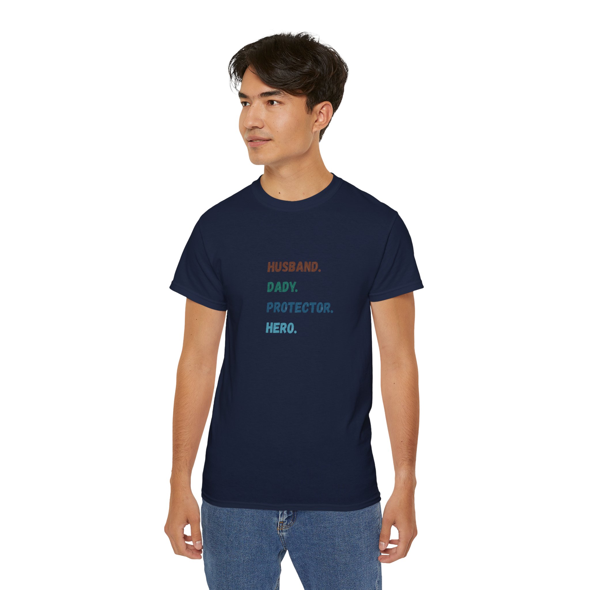 Dad Protector Hero Tee - Unisex Gildan Cotton Shirt - Image 32