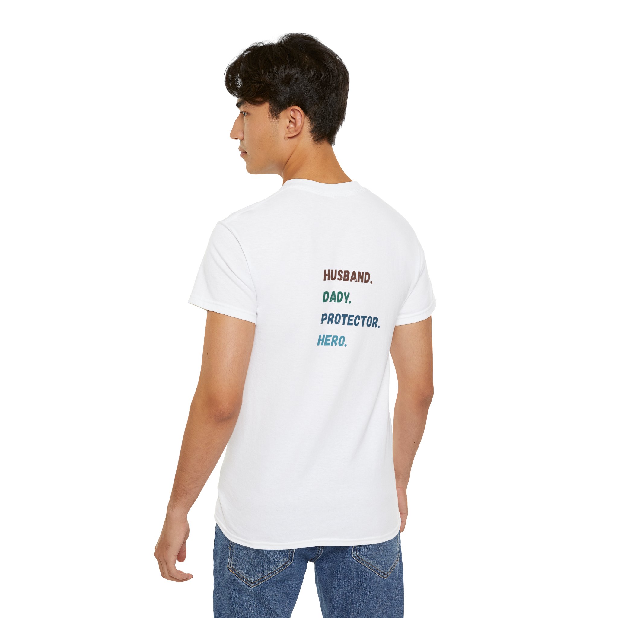 Dad Protector Hero Tee - Unisex Gildan Cotton Shirt - Image 4