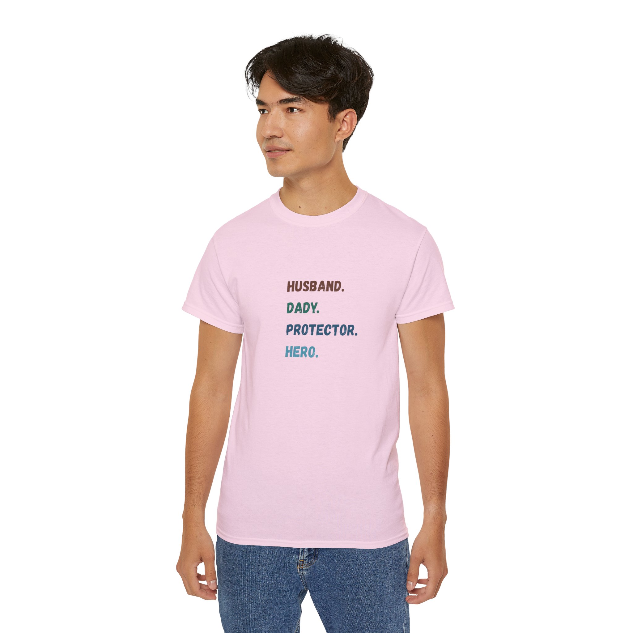 Dad Protector Hero Tee - Unisex Gildan Cotton Shirt - Image 37