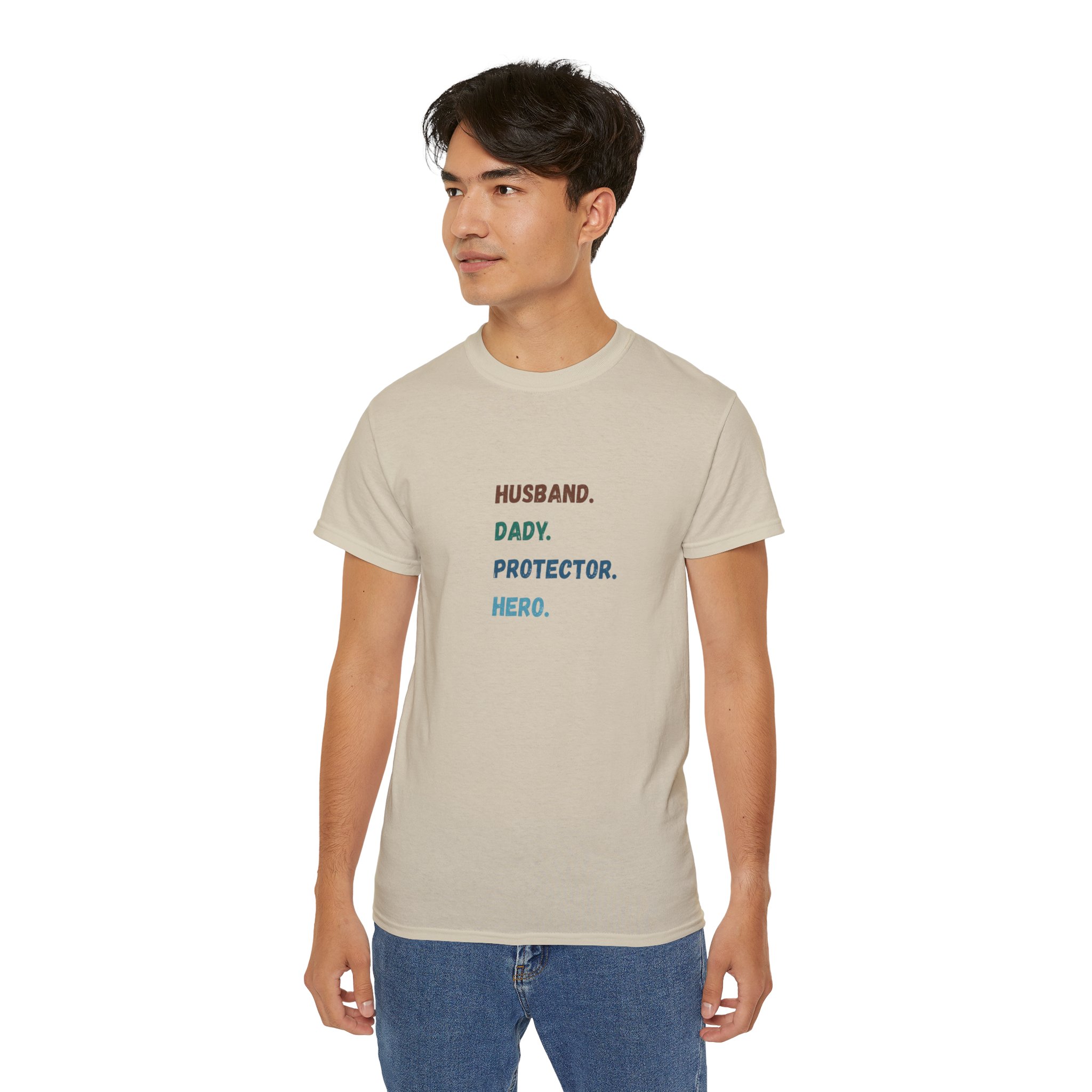 Dad Protector Hero Tee - Unisex Gildan Cotton Shirt - Image 17