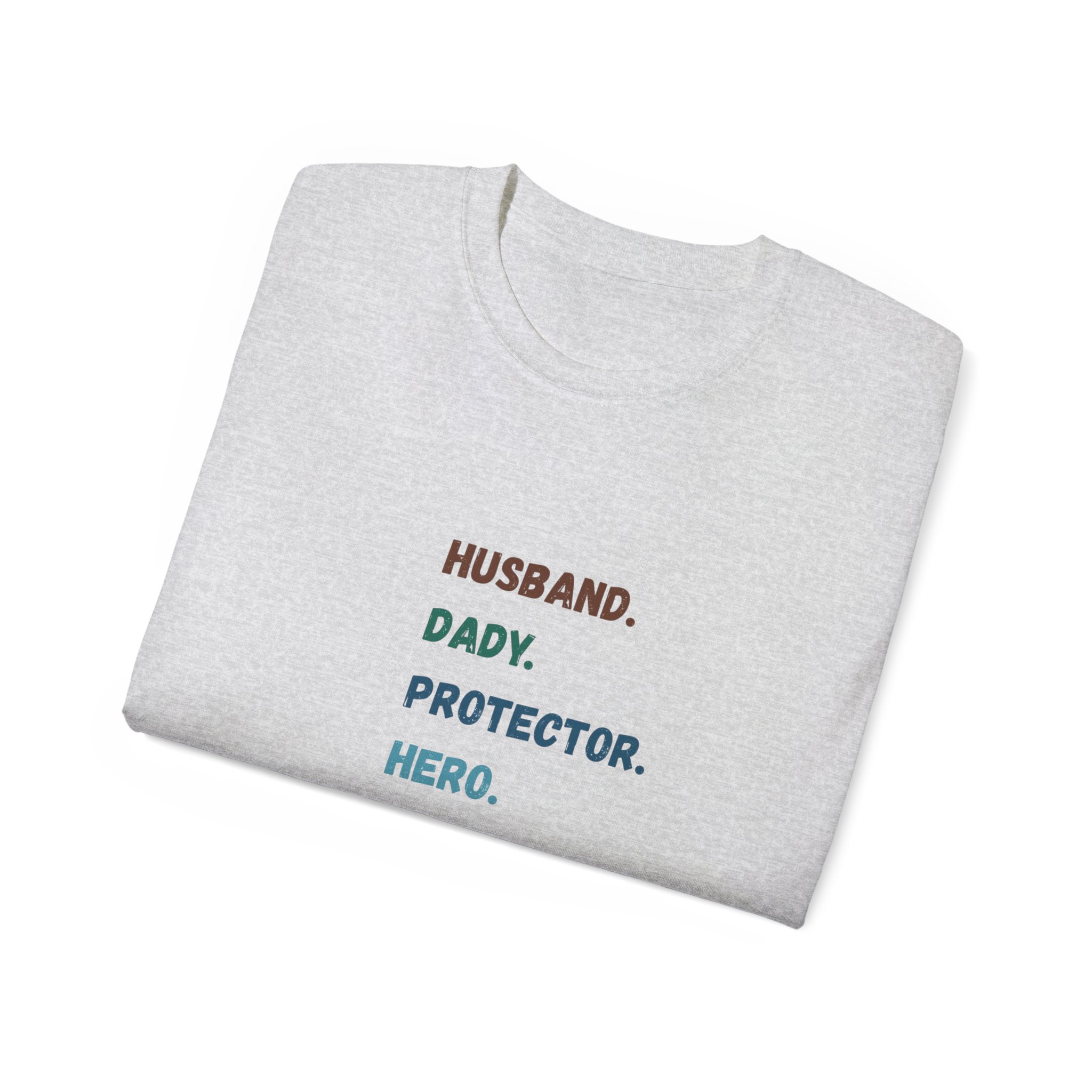 Dad Protector Hero Tee - Unisex Gildan Cotton Shirt - Image 5