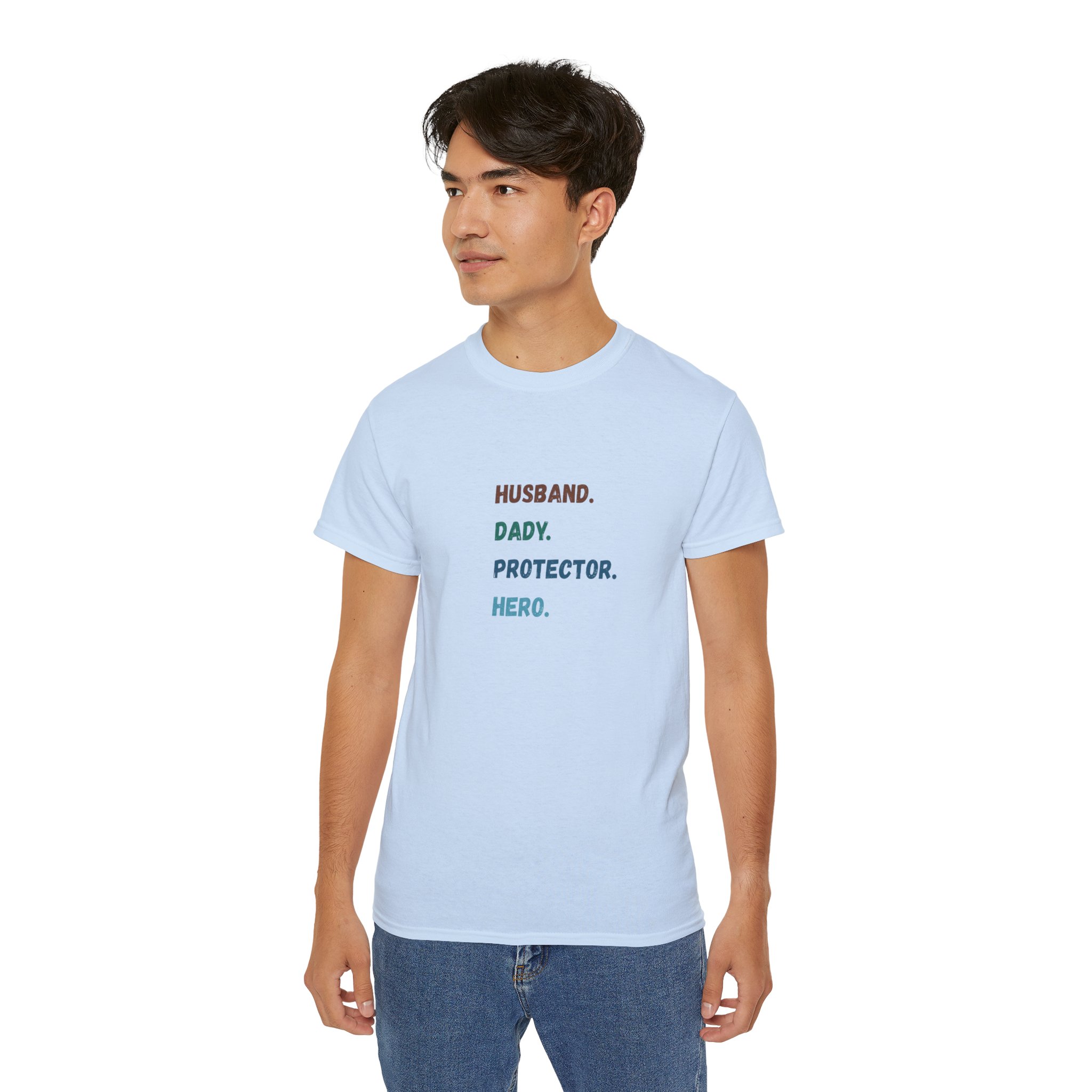 Dad Protector Hero Tee - Unisex Gildan Cotton Shirt - Image 27