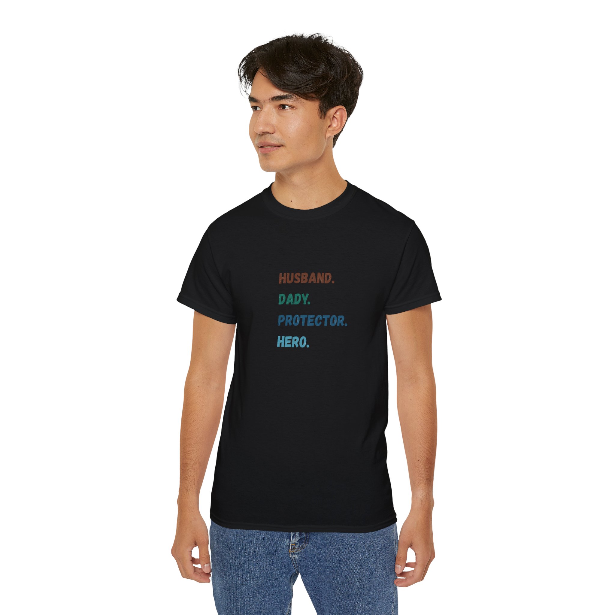 Dad Protector Hero Tee - Unisex Gildan Cotton Shirt - Image 12