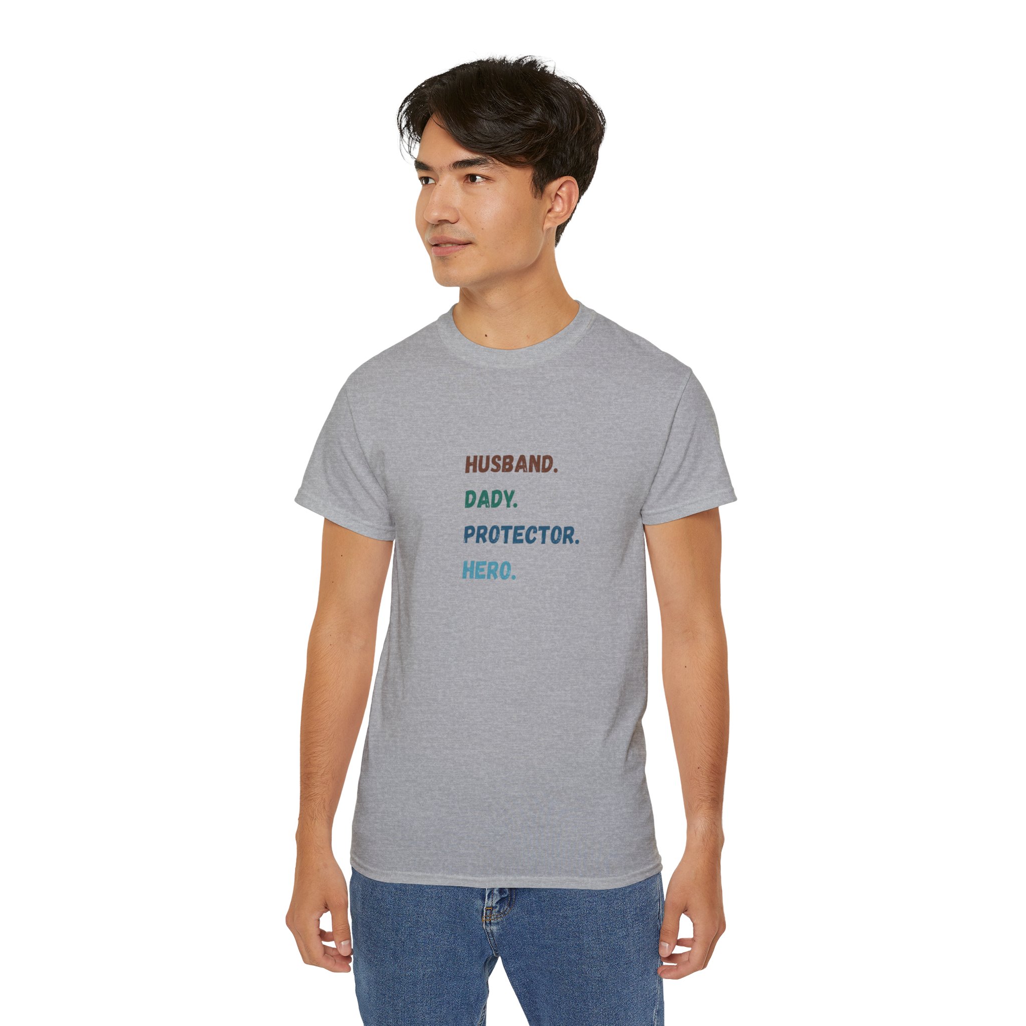 Dad Protector Hero Tee - Unisex Gildan Cotton Shirt - Image 22